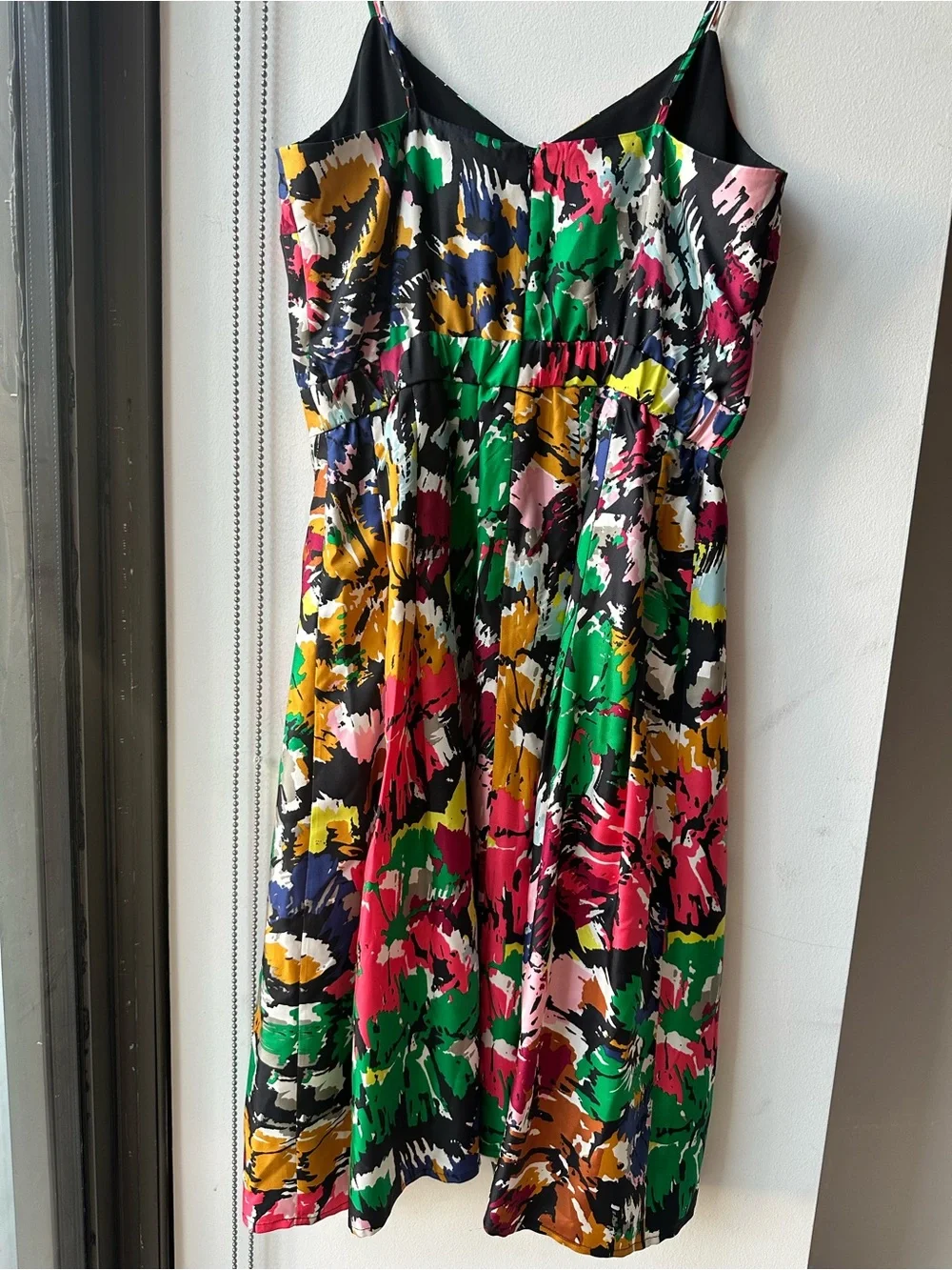 J. Crew Women’s Dress Size 6 Multicolor Brushstroke 100% Silk